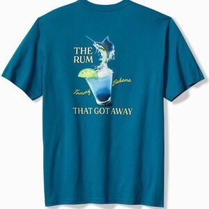 Tommy Bahama Teal Short-Sleeve Logo Tee - Men’s 4XLB